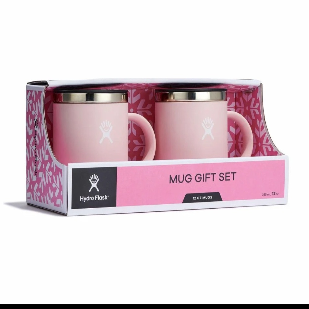 Hydro Flask Mug Gift Set - Two 12oz mugs with closeable lid Trillium